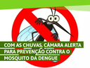 Chuvas: Câmara alerta para prevenção contra o mosquito da dengue