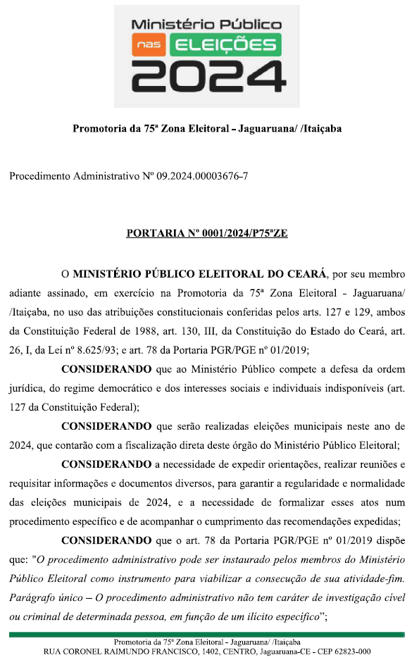 Ministério Público do Ceará envia recomendações a gestores públicos para o carnaval