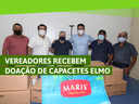 Vereadores recebem capacetes elmo para a saúde de Itaiçaba